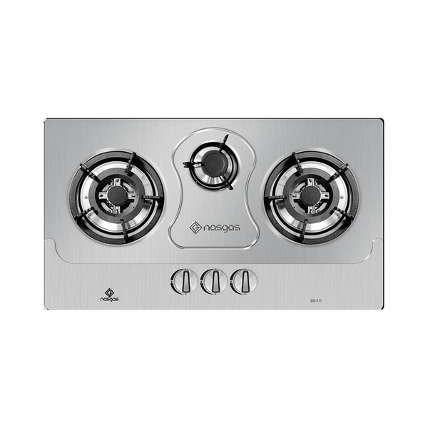 Nasgas DG-111 REG 3 Burner Built-in Gas Hob for Efficient Cooking and Easy Operation