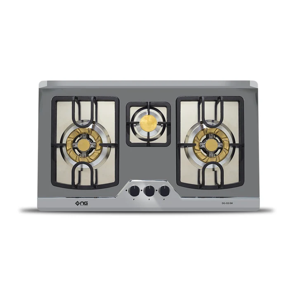 NasGas DG-333 BK 3 Burner Built-in Gas Hob with 5.5 kW Burners