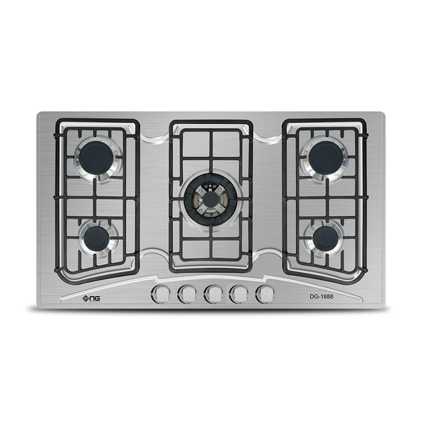 NasGas DG-555 S 5 Burner Built-in Gas Hob with Stainless Steel Top