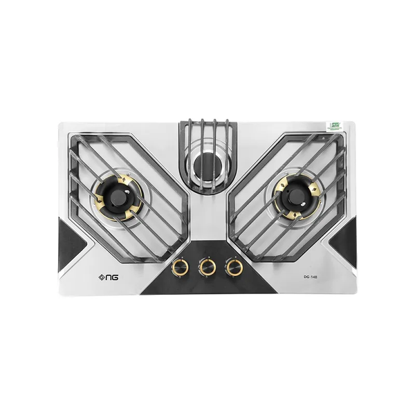 NasGas DG-148 BK 3 Burner Built-in Gas Hob with FFD and Steel Top