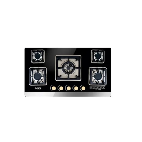 NasGas DG-GN5 555 5 Burner Built-in Gas Hob with Tempered Glass Top