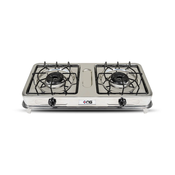 NasGas DG-112 S 2 Burner Double Nozzle Gas Stove with Rust-Proof Steel Body