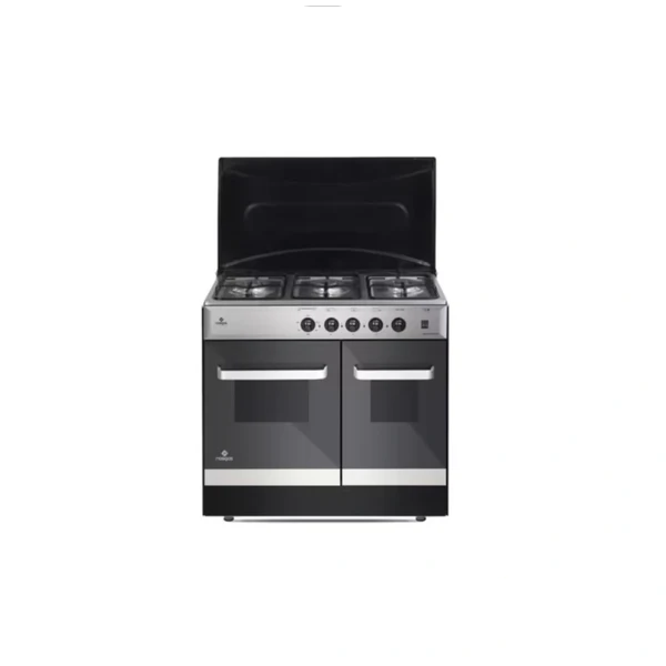 NasGas ECM-334 3 Burner Cooking Range with Double Way Thermostat &  With metal top