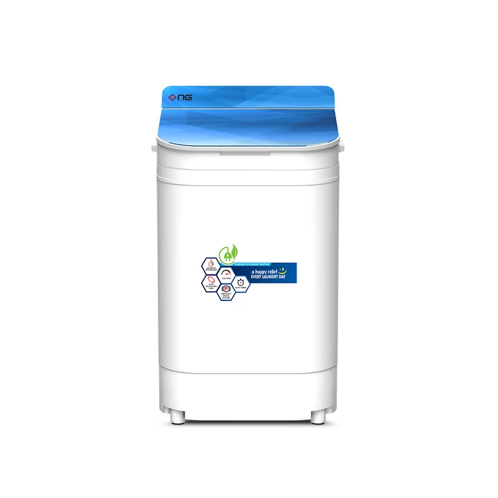 NasGas NGD-201 8Kg Glass Top Spin Dryer Machine – Double Body
